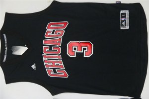 Maillot De Basket Chicago Bulls Dwyane Wade 3 All Noir Scarlet Letter